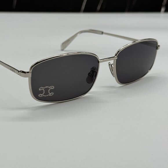 NEW CELINE CL40285U 16A SILVER SQUARE SUNGLASSES WOMEN CELINE main image 6